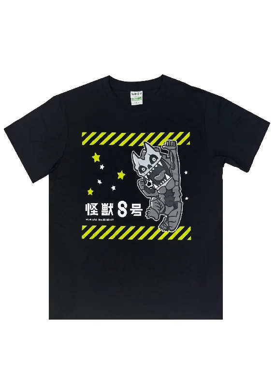 Kaiju No. 8 Bottle Tee in Black Elasticated Padded Insulated
