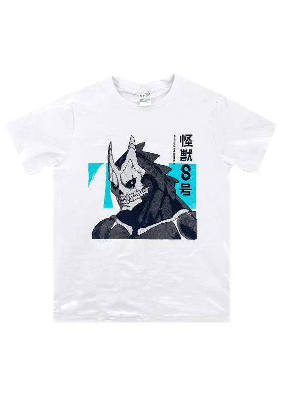 Kaiju No. 8 Bottle Tee in White Iron Safe Non-Iron Wrinkle Free