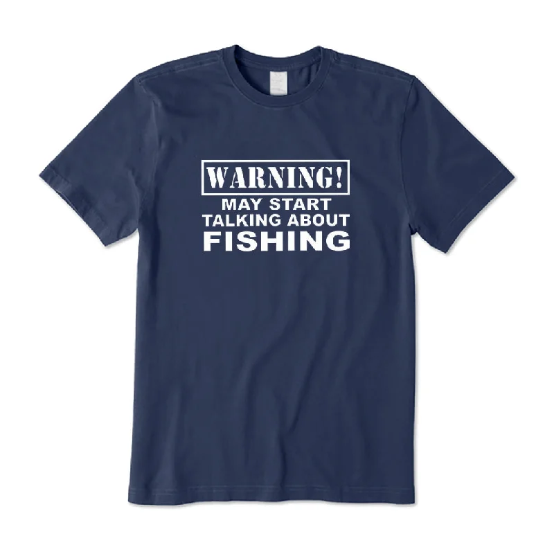 May Start Talking About Fishing T-Shirt Seamless Knitted Crochet