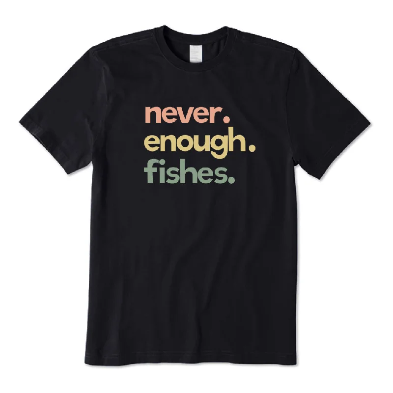 Never Enough Fishes T-Shirt Mesh Blend Leather Blend Suede Blend