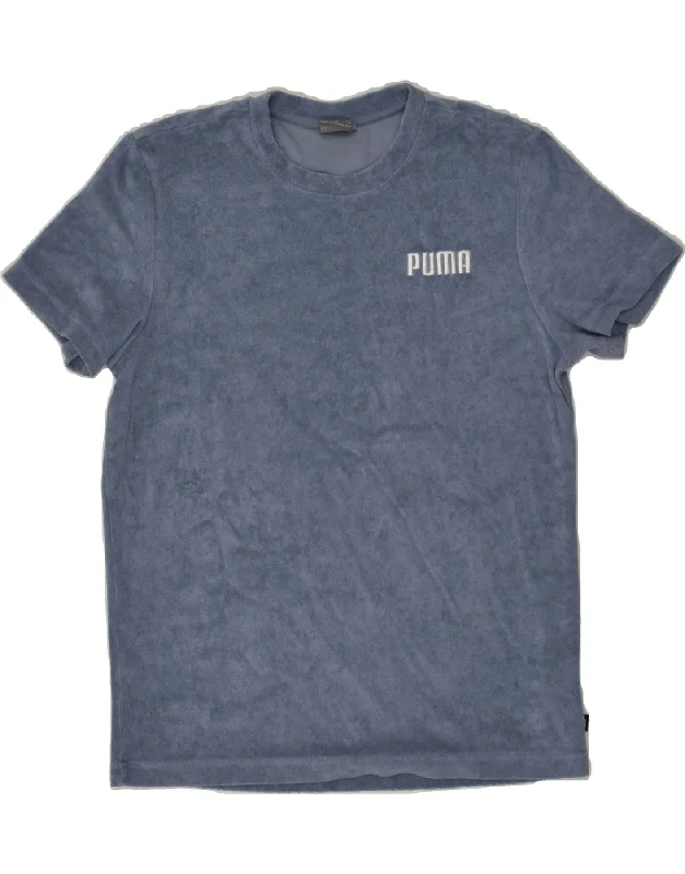 PUMA Womens T-Shirt Top UK 10 Small Navy Blue Polyester Collared Crew Neck Turtle Neck PUMA Womens T-Shirt Top UK 10 Small Navy Blue Polyester Collared Crew Neck Turtle Neck