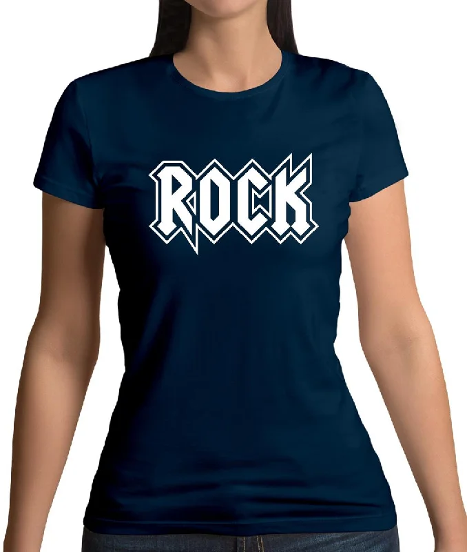 Rock Womens T-Shirt Houndstooth Herringbone Solid