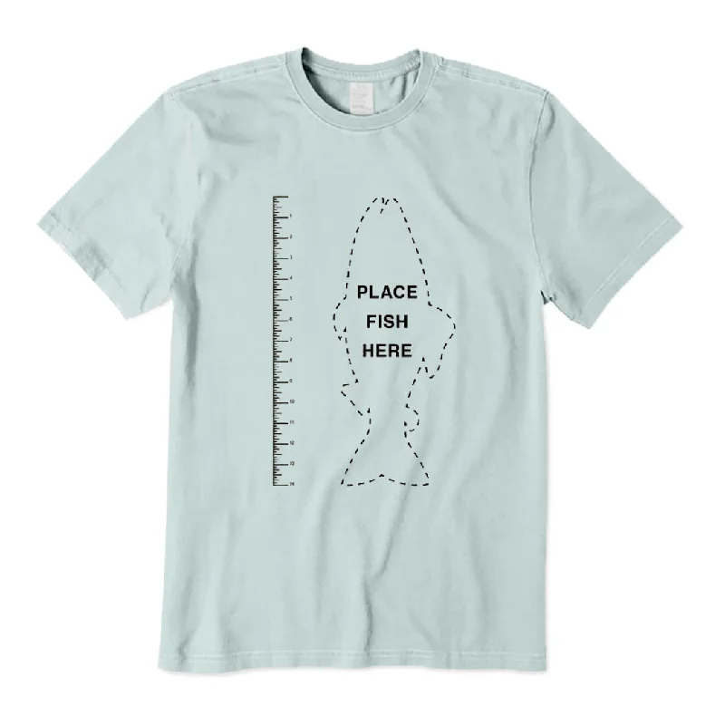 [Sale] Place Fish Here T-Shirt Thin T-Shirt Open Front Quick Dry