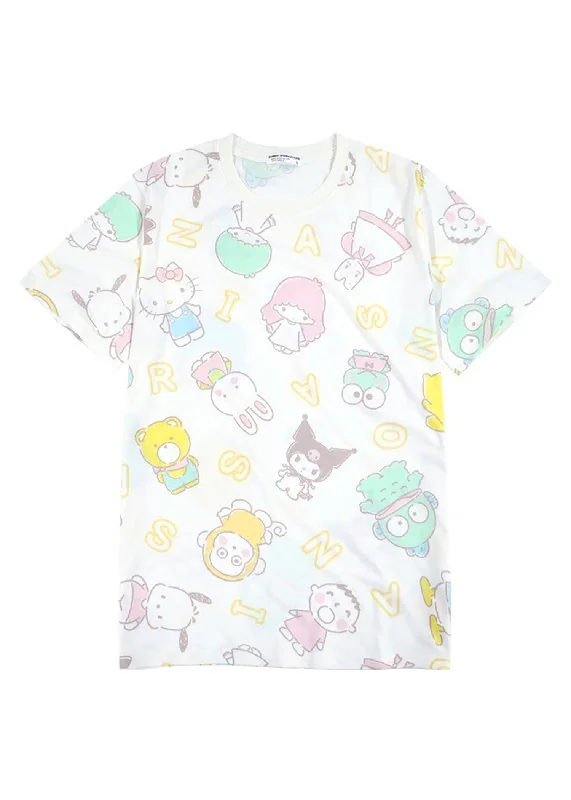 Sanrio Hello Kitty & Friends AOP Tee Jersey Fabric Tulle Fabric Batik Fabric