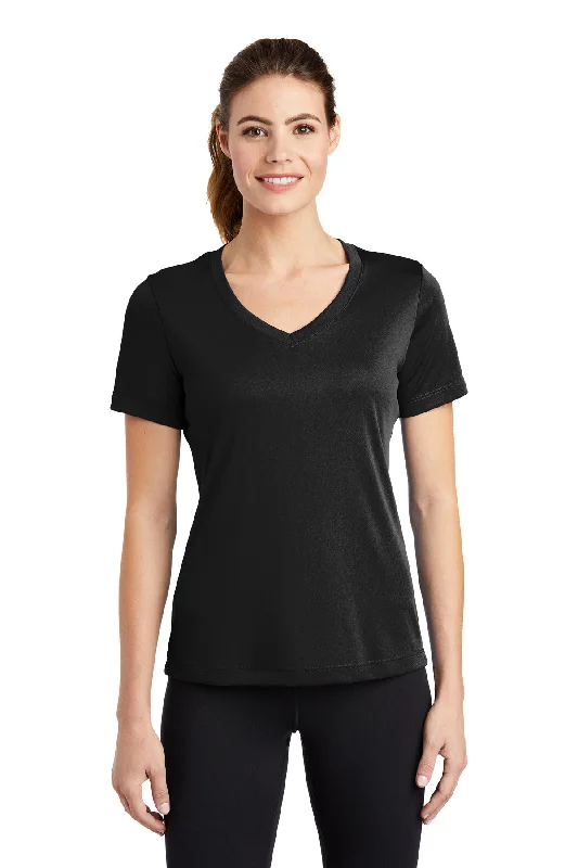 Sport-Tek Ladies PosiCharge Competitor™ V-Neck Tee. LST353 Print Jacquard Patchwork