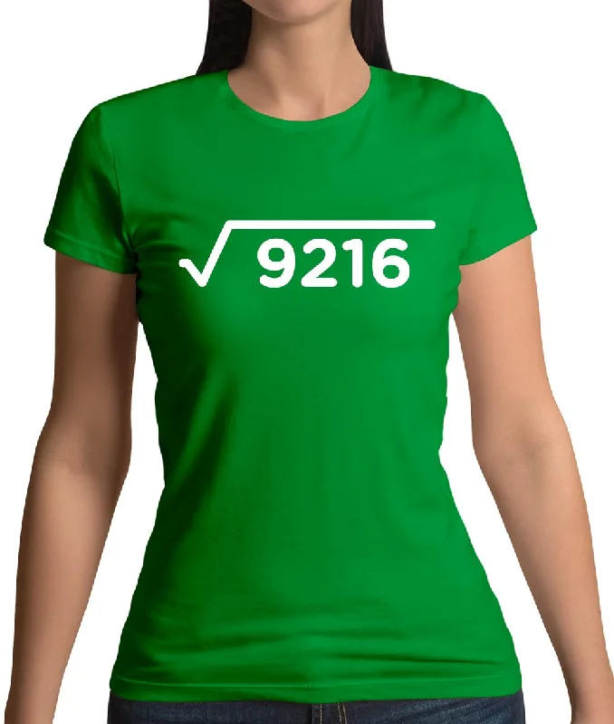 Square Root Birthday 96 Womens T-Shirt Collared T-Shirt Boat Neck A-Line