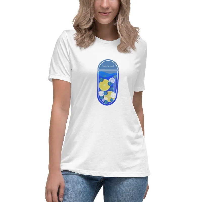 TODAY'S MOOD 15 Women's Relaxed T-Shirt Front Pockets Side Pockets Patch Pockets