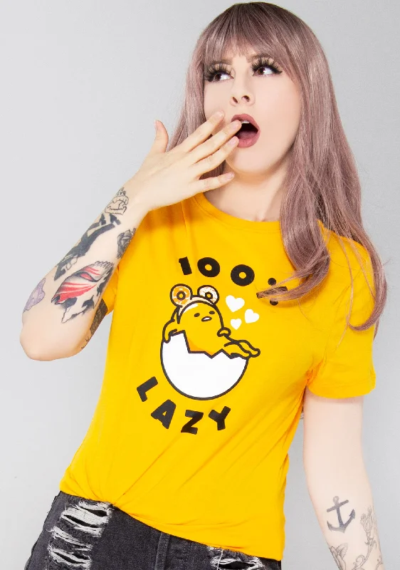 Gudetama Mega Lazy T-Shirt Wool Fabric Cashmere Fabric Tweed Fabric