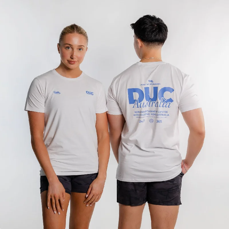 TWL - OVERSIZED T-SHIRT - DUC - WHITE Graphic Embroidered Appliqued