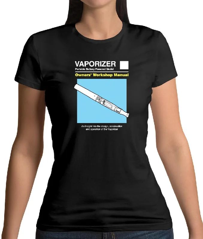 Vaporizer Owners' Manual Womens T-Shirt Spandex Blend Rayon Blend Denim Blend