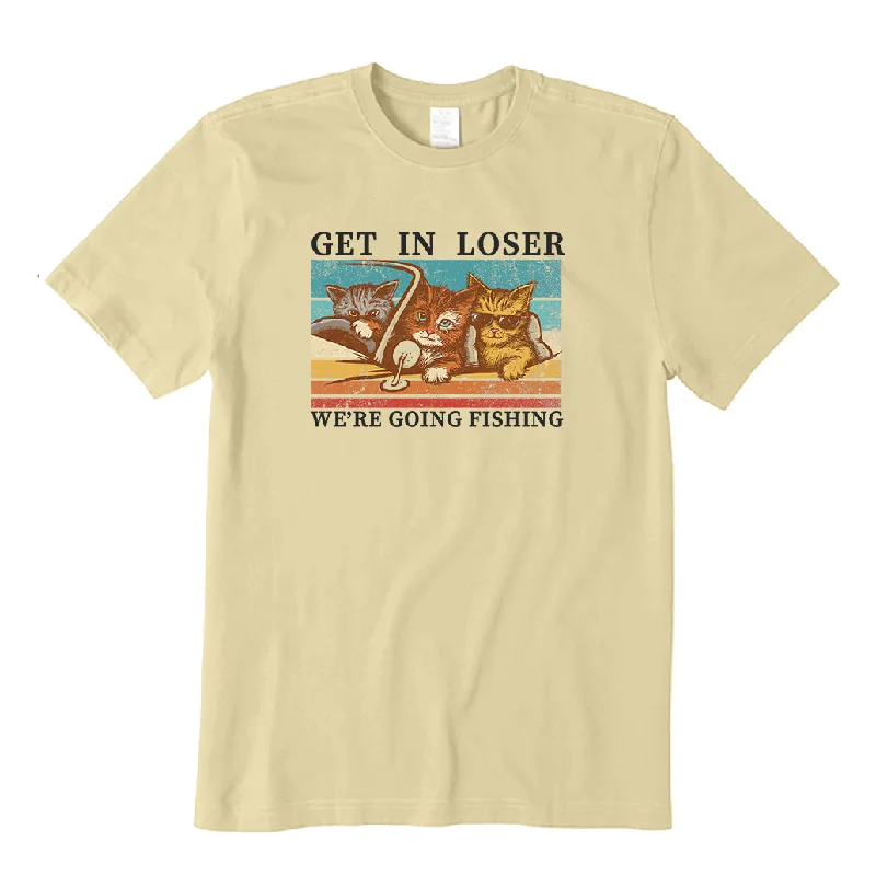 We're Going Fishing T-Shirt Spandex Blend Rayon Blend Denim Blend