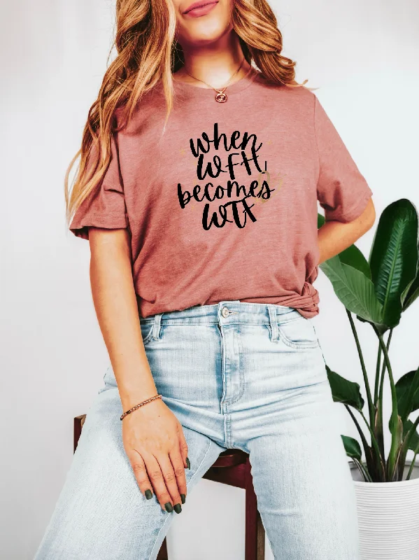 When WFH Becomes WTF Tee Silk Blend Satin Velvet