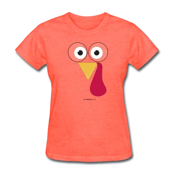 "The Geeky Turkey" - Women's T-Shirt Houndstooth Herringbone Solid