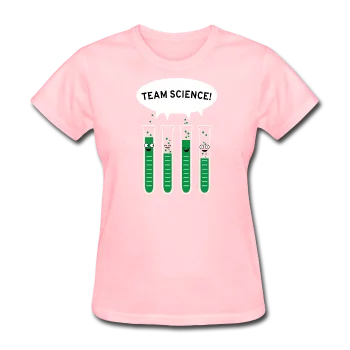 "Team Science" - Women's T-Shirt Striped Floral Plaid