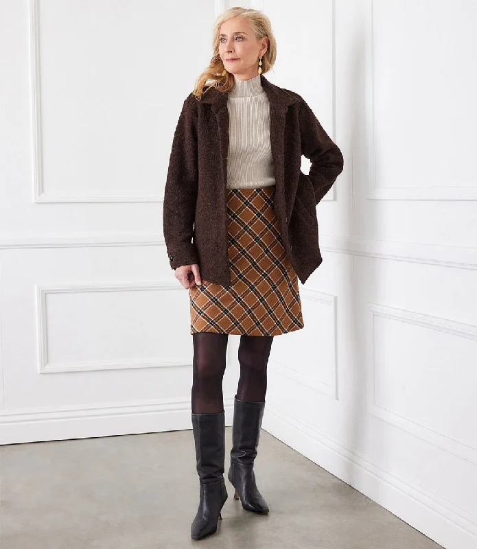Brushed Shirt Jacket Oversized Jacket Tailored Jacket Straight Jacket