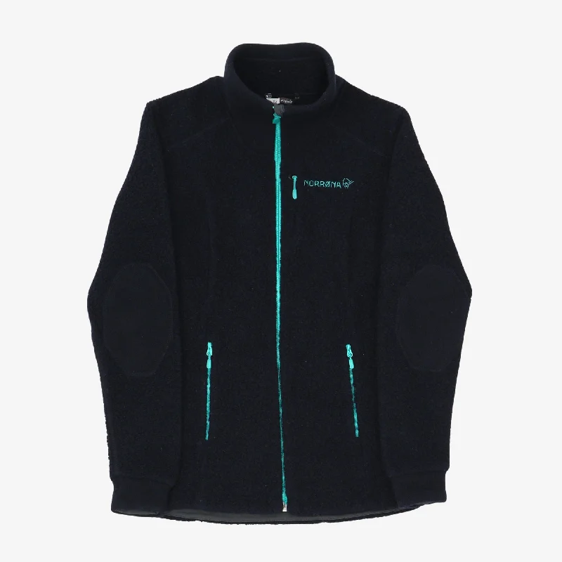 Svalbard Wool Jacket Notch Collar Jacket Peter Pan Collar Jacket Cowl Neck Jacket