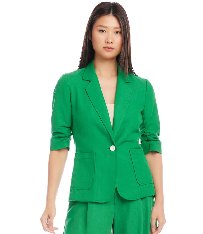 Ruched Sleeve Jacket Satin Fabric Silk Fabric Chiffon Fabric
