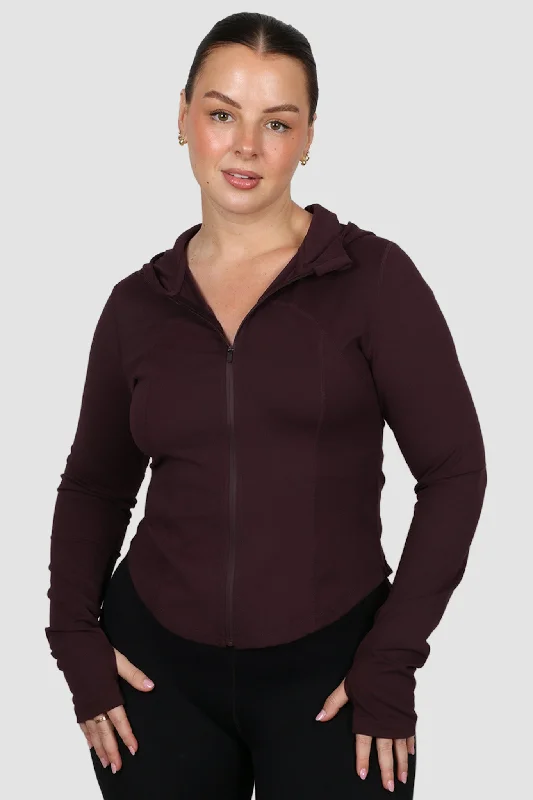 ACTIVE JACKET PLUM Satin Jacket Silk Jacket Chiffon Jacket