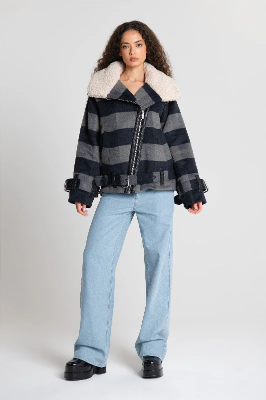DENNIS JACKET V-Neck Jacket Boat Neck Jacket Square Neck Jacket