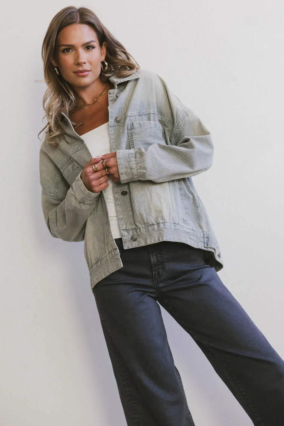 Evra Light Wash Denim Jacket Mesh Jacket Canvas Jacket Denim Jacket
