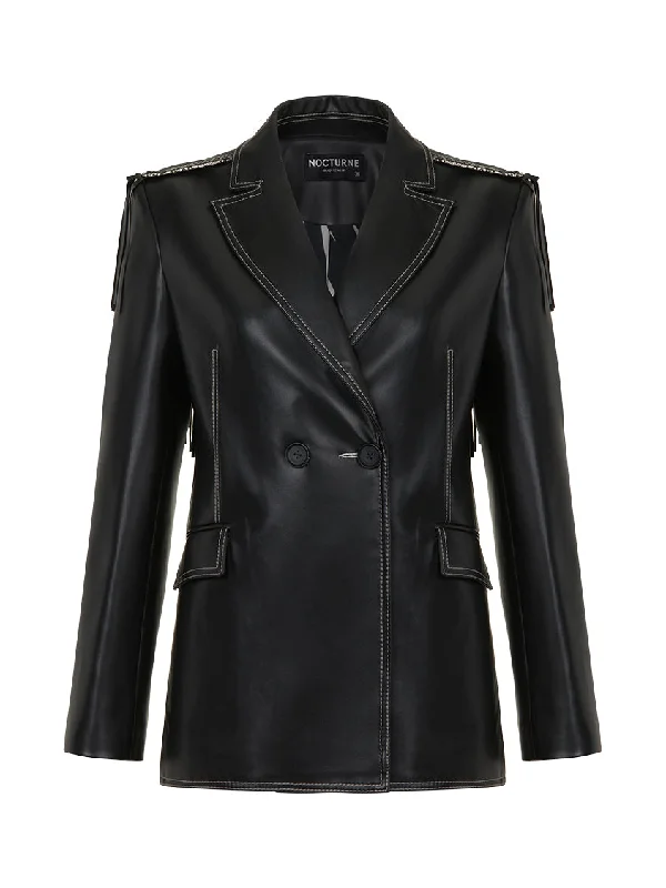 Fringed Faux Leather Jacket Faux Fur Fabric Real Fur Fabric Shearling Fabric