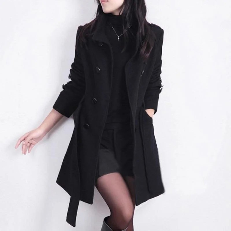 Ladies Jackets Wool Coats Hooded Jacket Caped Jacket Shawl Collar Jacket
