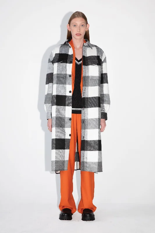 LONG SHIRT JACKET Toggled Jacket Drawstring Jacket Belted Jacket