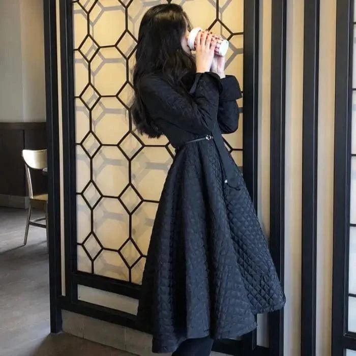 Temperament long-sleeved cotton jacket Nylon Fabric Polyester Fabric Spandex Fabric