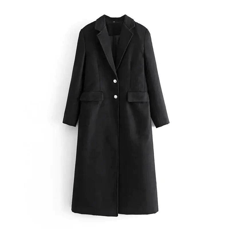 Trendy Atmospheric Slim Long Coat Lapel Jacket Anorak Shell Jacket Lightweight Jacket Trendy Atmospheric Slim Long Coat Lapel Jacket Anorak Shell Jacket Lightweight Jacket