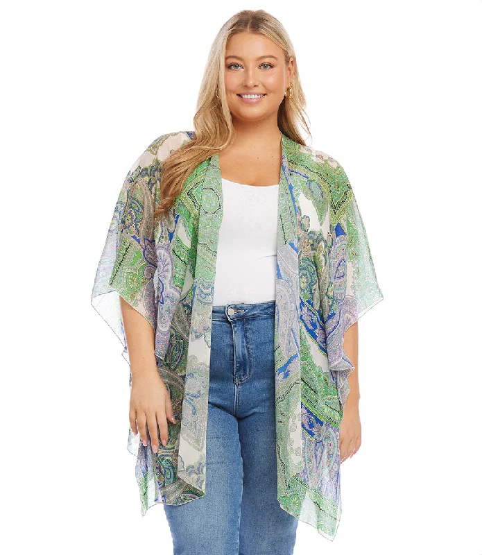 Plus Size Open Front Jacket Nylon Fabric Polyester Fabric Spandex Fabric