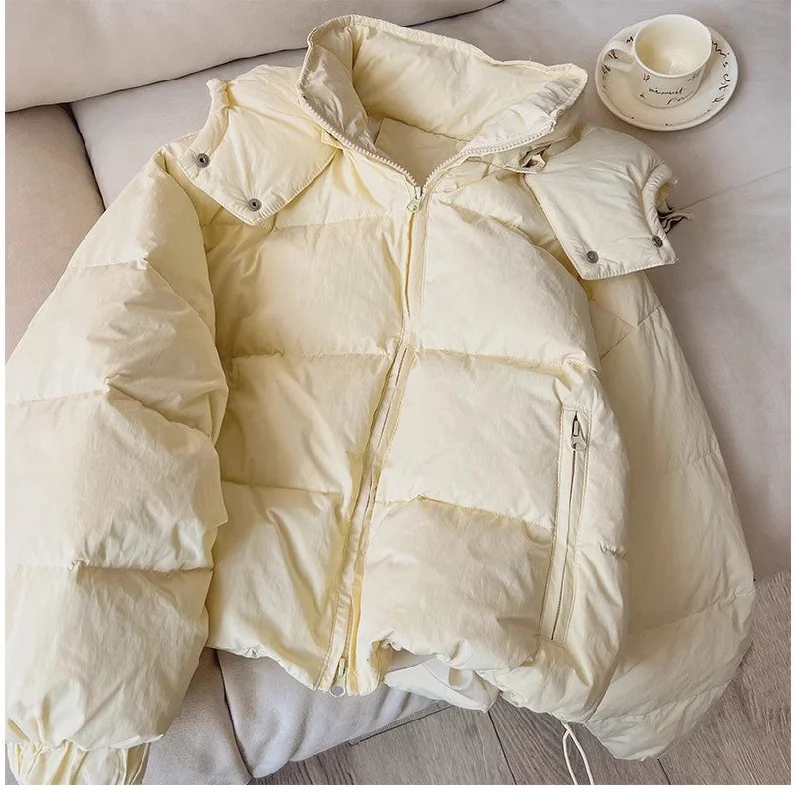 Solid Color Jacket Women's Winter Warm Long Sleeve Hooded Top Jacket     S4924 Rayon Jacket Velvet Jacket Corduroy Jacket