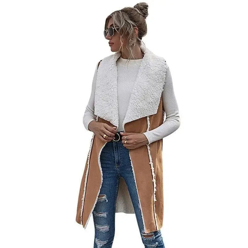 Suede sleeveless jacket Satin Jacket Silk Jacket Chiffon Jacket