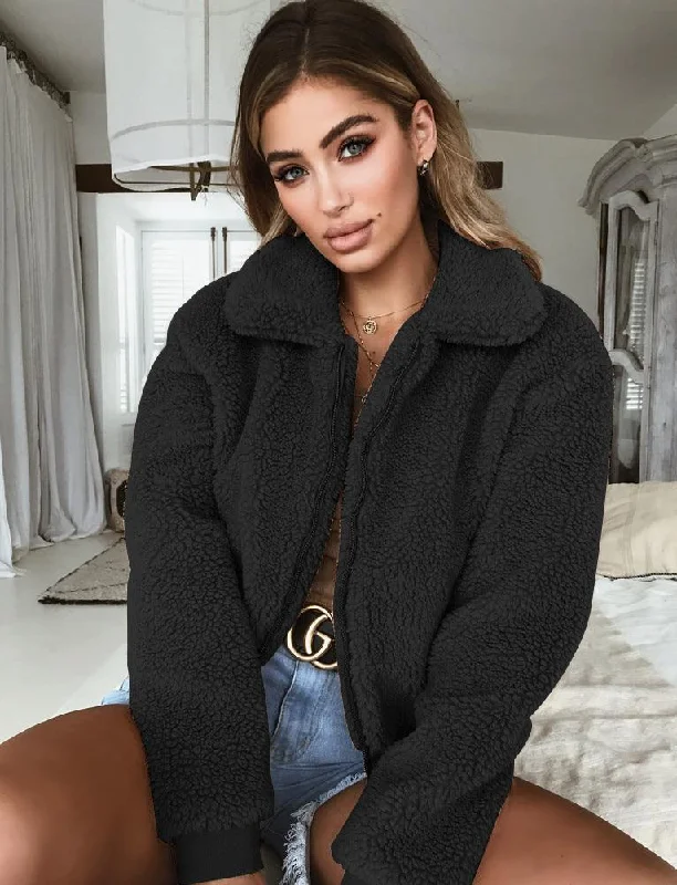 Winter Autumn Women Lapel Zipper Jacket Coat Chenille Jacket Brocade Jacket Lace Jacket Winter Autumn Women Lapel Zipper Jacket Coat Chenille Jacket Brocade Jacket Lace Jacket