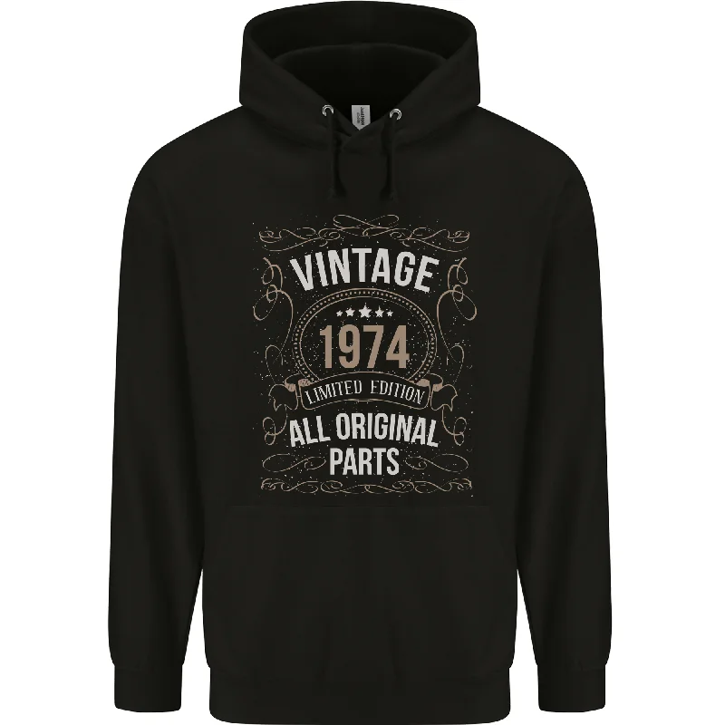 50th Birthday Limited Edition 1974 Mens 80% Cotton Hoodie Hoodie with Emblem Brand Identity 50th Birthday Limited Edition 1974 Mens 80% Cotton Hoodie Hoodie with Emblem Brand Identity