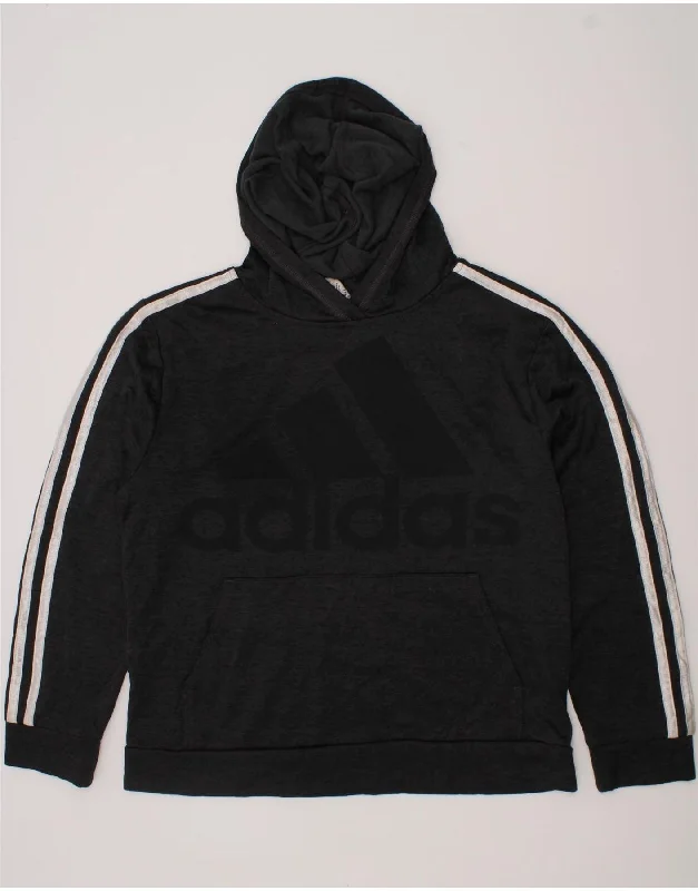 ADIDAS Boys Graphic Hoodie Jumper 10-11 Years Medium Grey Flecked Hoodie with Tie-Dye Psychedelic Retro ADIDAS Boys Graphic Hoodie Jumper 10-11 Years Medium Grey Flecked Hoodie with Tie-Dye Psychedelic Retro