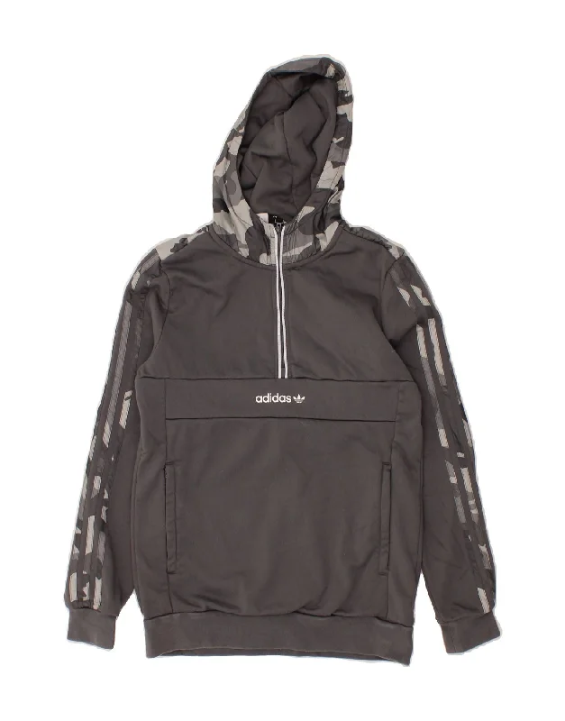 ADIDAS Boys Hoodie Jumper 13-14 Years Grey Camouflage Polyester Hoodie Crop Top Short Trendy ADIDAS Boys Hoodie Jumper 13-14 Years Grey Camouflage Polyester Hoodie Crop Top Short Trendy