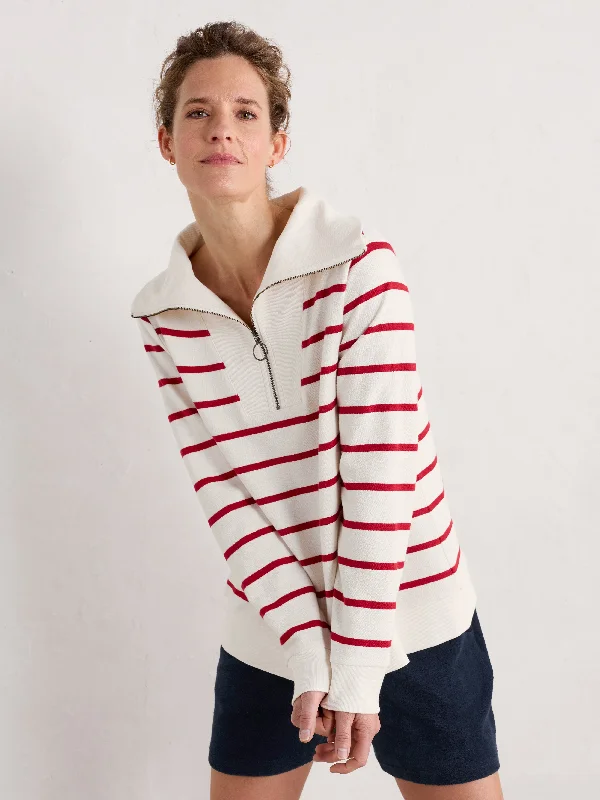 Tideline Sweatshirt Hoodie with Batwing Sleeves Loose Dramatic