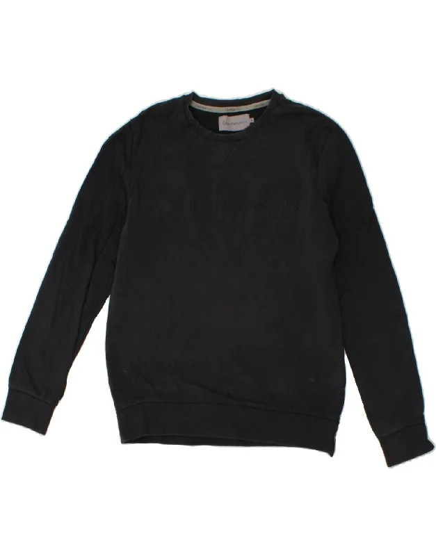 CALVIN KLEIN JEANS Womens Graphic Sweatshirt Jumper UK 14 Medium Black Hoodie with Color Block Contrast Stylish CALVIN KLEIN JEANS Womens Graphic Sweatshirt Jumper UK 14 Medium Black Hoodie with Color Block Contrast Stylish