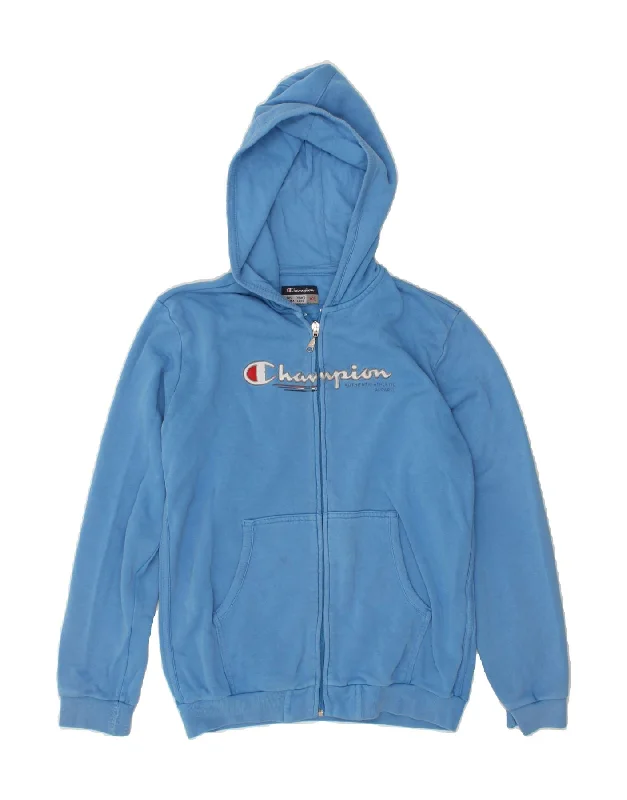 CHAMPION Boys Graphic Zip Hoodie Sweater 13-14 Years XL Blue Hoodie with Camouflage Military Edgy CHAMPION Boys Graphic Zip Hoodie Sweater 13-14 Years XL Blue Hoodie with Camouflage Military Edgy