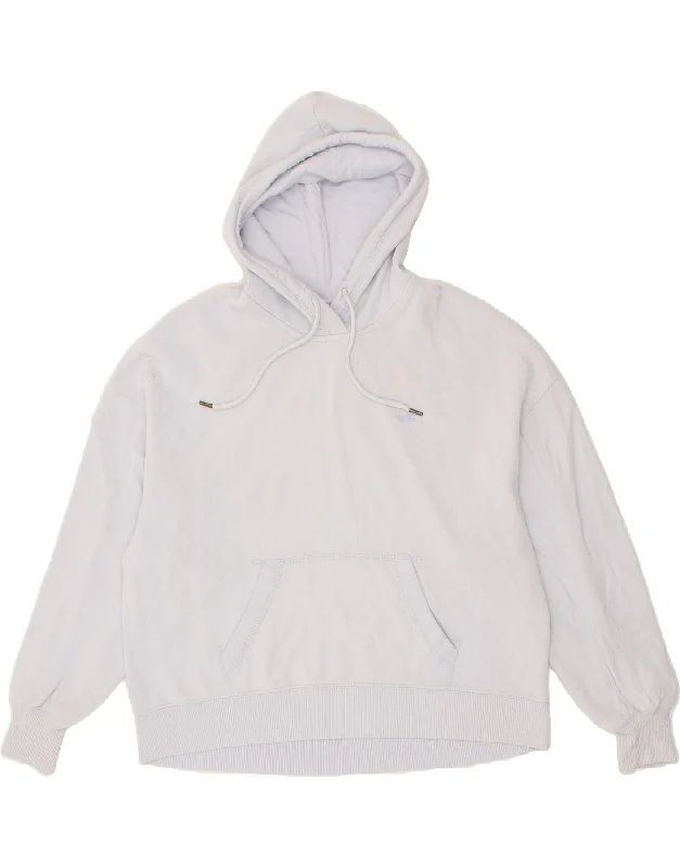 HOLLISTER Womens Oversized Hoodie Jumper UK 16 Large Blue Cotton Hoodie with Toggle Buttons Decorative Unique HOLLISTER Womens Oversized Hoodie Jumper UK 16 Large Blue Cotton Hoodie with Toggle Buttons Decorative Unique