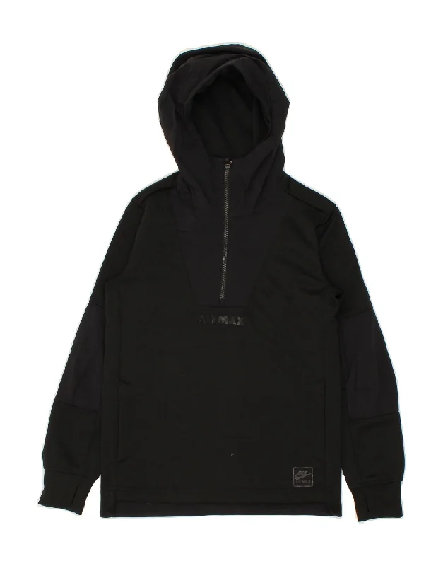NIKE Boys Graphic Zip Neck Hoodie Jumper 10-11 Years Medium Black Oversized Hoodie Comfort Casual NIKE Boys Graphic Zip Neck Hoodie Jumper 10-11 Years Medium Black Oversized Hoodie Comfort Casual