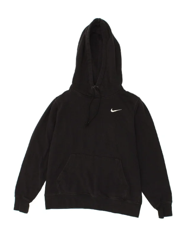NIKE Womens Oversized Hoodie Jumper UK 6 XS Black Cotton Hoodie with Drop Shoulder Relaxed Streetwear NIKE Womens Oversized Hoodie Jumper UK 6 XS Black Cotton Hoodie with Drop Shoulder Relaxed Streetwear