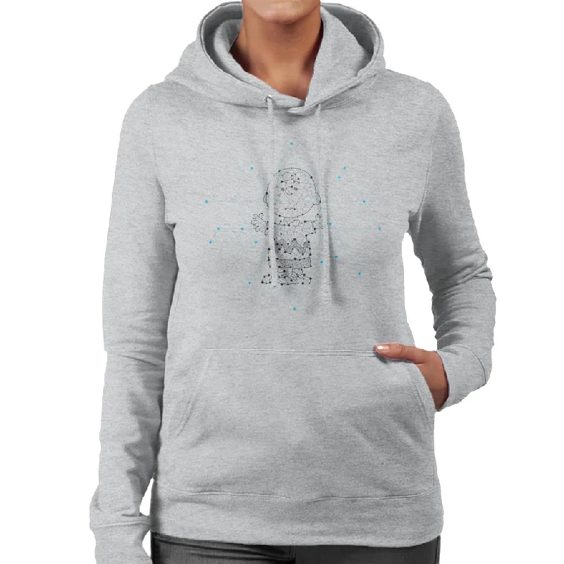 Peanuts Cosmic Charlie Brown Women's Hooded Sweatshirt Hoodie with Zipper Placket Modern Functional Peanuts Cosmic Charlie Brown Women's Hooded Sweatshirt Hoodie with Zipper Placket Modern Functional