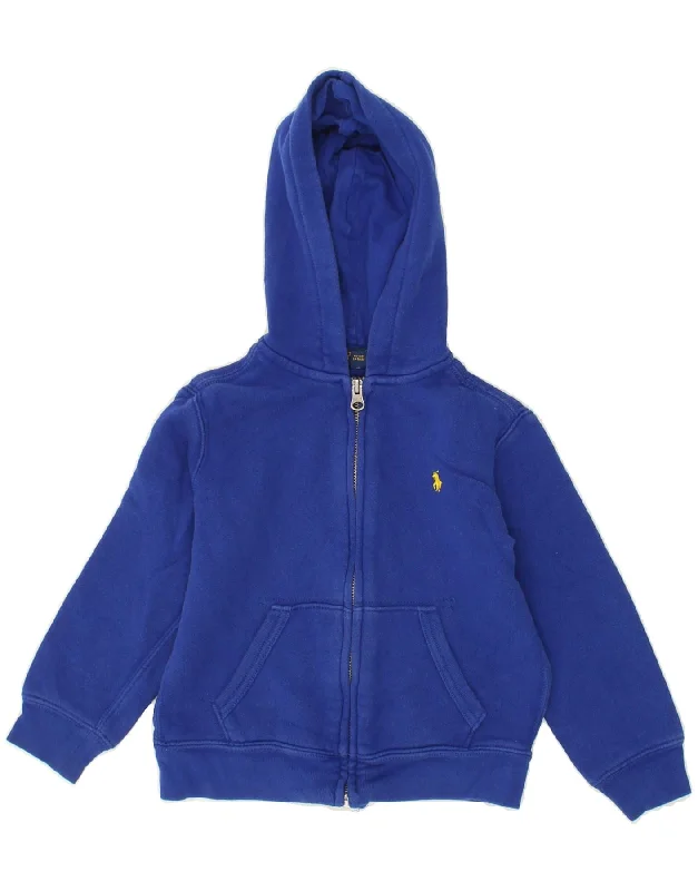 POLO RALPH LAUREN Boys Zip Hoodie Sweater 4-5 Years Blue Cotton Hoodie with Hem Drawcord Adjustable Customizable POLO RALPH LAUREN Boys Zip Hoodie Sweater 4-5 Years Blue Cotton Hoodie with Hem Drawcord Adjustable Customizable