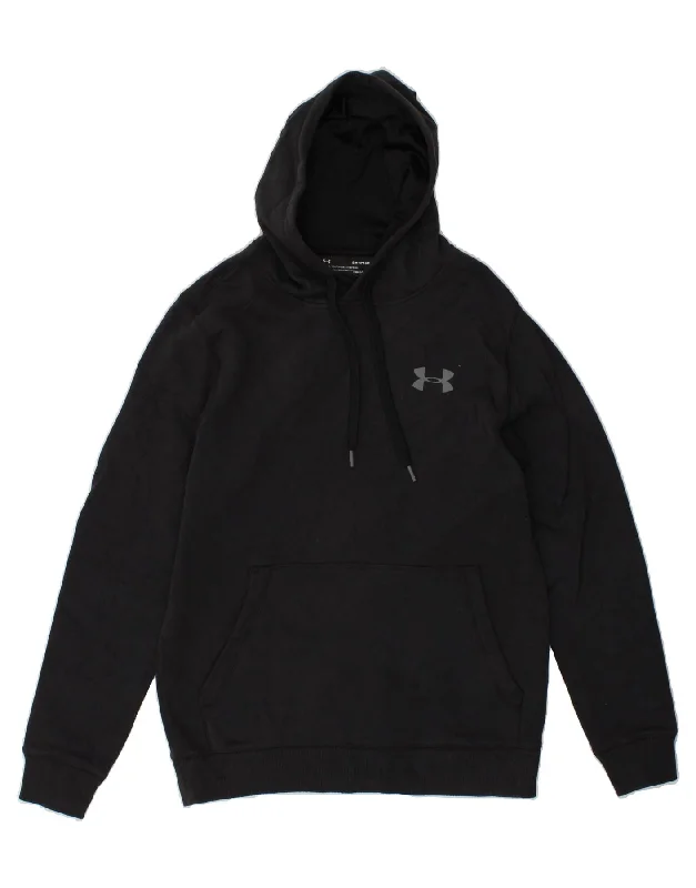 UNDER ARMOUR Mens Cold Gear Hoodie Jumper Small Black Cotton Hoodie with Bell Sleeves Flared Feminine UNDER ARMOUR Mens Cold Gear Hoodie Jumper Small Black Cotton Hoodie with Bell Sleeves Flared Feminine