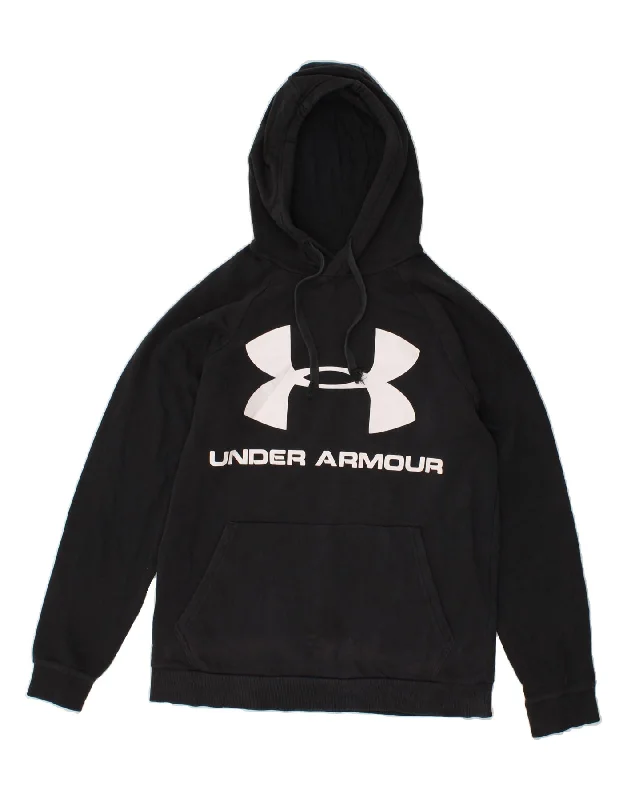 UNDER ARMOUR Mens Graphic Hoodie Jumper Small Black Hoodie with Logo Branding Identity UNDER ARMOUR Mens Graphic Hoodie Jumper Small Black Hoodie with Logo Branding Identity