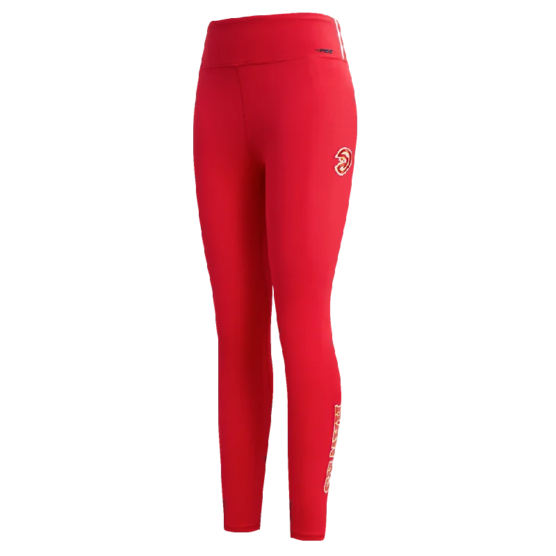 NBA ATLANTA HAWKS CLASSIC WOMEN'S JERSEY LEGGING (RED) Trendy Sporty Compression Leggings
