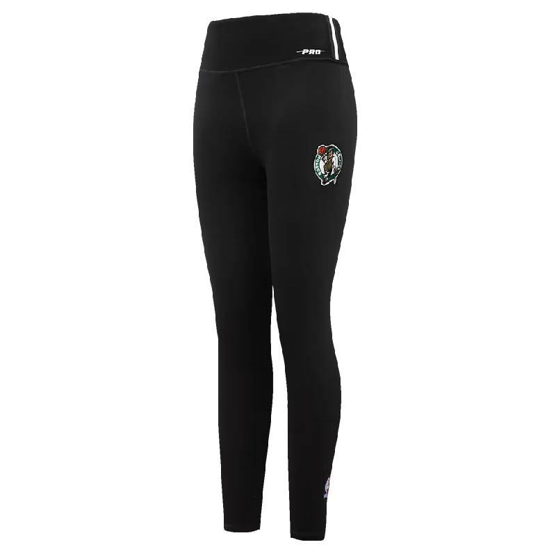 NBA BOSTON CELTICS SCRIPT TAIL WOMEN'S HW JERSEY LEGGING (BLACK) Stylish Compression Fit Leggings NBA BOSTON CELTICS SCRIPT TAIL WOMEN'S HW JERSEY LEGGING (BLACK) Stylish Compression Fit Leggings