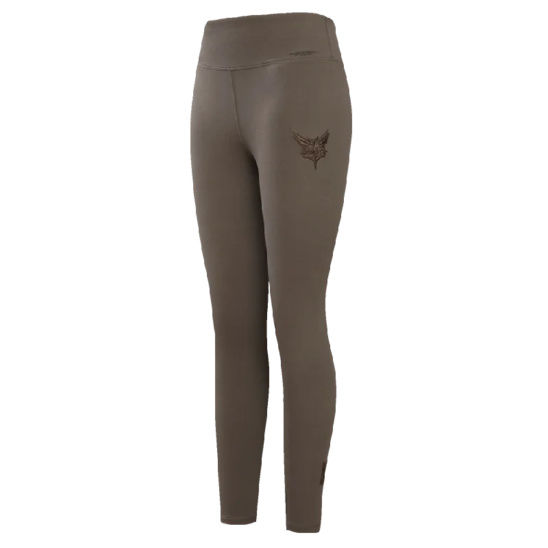 NBA CHARLOTTE HORNETS NEUTRAL WOMEN'S JERSEY LEGGING (DARK TAUPE) Trendy Flared Leggings NBA CHARLOTTE HORNETS NEUTRAL WOMEN'S JERSEY LEGGING (DARK TAUPE) Trendy Flared Leggings