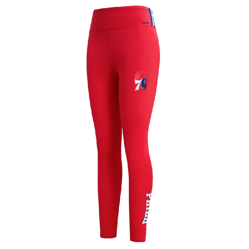 NBA PHILADELPHIA 76ERS CLASSIC WOMEN'S JERSEY LEGGING (RED) Fashionable Quick-Dry Leggings